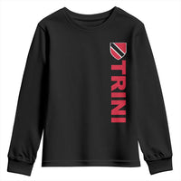 Vintage Trini Youth Sweatshirt Trinidad and Tobago Flag Minimalist Patriotic Caribbean Pride