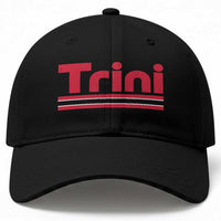 Retro Trini Baseball Cap Trinidad and Tobago Flag Caribbean Pride Heritage Gift
