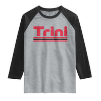 Retro Trini Raglan Shirt Trinidad and Tobago Flag Caribbean Pride Heritage Gift