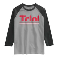 Retro Trini Raglan Shirt Trinidad and Tobago Flag Caribbean Pride Heritage Gift