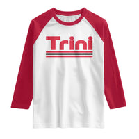 Retro Trini Raglan Shirt Trinidad and Tobago Flag Caribbean Pride Heritage Gift