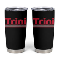 Retro Trini Tumbler Cup Trinidad and Tobago Flag Caribbean Pride Heritage Gift