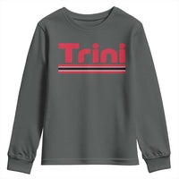 Retro Trini Youth Sweatshirt Trinidad and Tobago Flag Caribbean Pride Heritage Gift