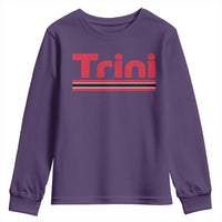 Retro Trini Youth Sweatshirt Trinidad and Tobago Flag Caribbean Pride Heritage Gift