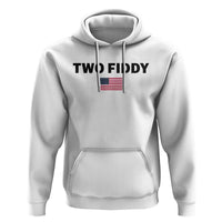 Two Fiddy American Flag Hoodie Funny 250th America Celebration Patriotic Graphic