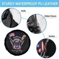 Funny Two Fiddy Raccoon Patriotic Spare Tire Cover USA Flag Hot Dog Fourth of July USA 250th Anniversary