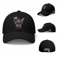 Funny Two Fiddy Raccoon Patriotic Baseball Cap USA Flag Hot Dog Fourth of July USA 250th Anniversary