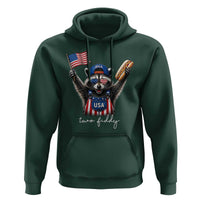 Funny Two Fiddy Raccoon Patriotic Hoodie USA Flag Hot Dog Fourth of July USA 250th Anniversary
