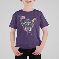 Funny Two Fiddy Raccoon Patriotic T Shirt For Kid USA Flag Hot Dog Fourth of July USA 250th Anniversary