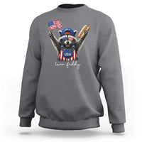 Funny Two Fiddy Raccoon Patriotic Sweatshirt USA Flag Hot Dog Fourth of July USA 250th Anniversary