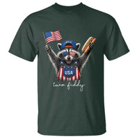 Funny Two Fiddy Raccoon Patriotic T Shirt USA Flag Hot Dog Fourth of July USA 250th Anniversary