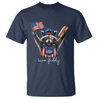Funny Two Fiddy Raccoon Patriotic T Shirt USA Flag Hot Dog Fourth of July USA 250th Anniversary