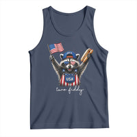 Funny Two Fiddy Raccoon Patriotic Tank Top USA Flag Hot Dog Fourth of July USA 250th Anniversary