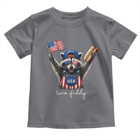 Funny Two Fiddy Raccoon Patriotic Toddler T Shirt USA Flag Hot Dog Fourth of July USA 250th Anniversary