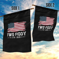 Two Fiddy USA 250th Anniversary Garden Flag Vintage American Flag Patriotic Humor