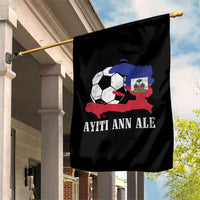 Ayiti Ann Ale Haiti Soccer Garden Flag Haitian Football Fan Pride Flag Graphic Caribbean Sports