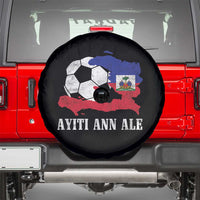 Ayiti Ann Ale Haiti Soccer Spare Tire Cover Haitian Football Fan Pride Flag Graphic Caribbean Sports