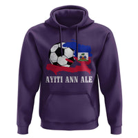 Ayiti Ann Ale Haiti Soccer Hoodie Haitian Football Fan Pride Flag Graphic Caribbean Sports