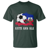 Ayiti Ann Ale Haiti Soccer T Shirt Haitian Football Fan Pride Flag Graphic Caribbean Sports