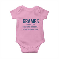 Grandpa Gift For Gramps Baby Onesie Fathers Day Birthday Gift Idea