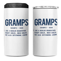 Grandpa Gift For Gramps 4 in 1 Can Cooler Tumbler Fathers Day Birthday Gift Idea