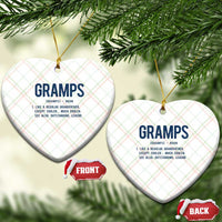 Grandpa Gift For Gramps Ceramic Ornament Fathers Day Birthday Gift Idea