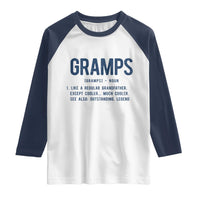 Grandpa Gift For Gramps Raglan Shirt Fathers Day Birthday Gift Idea