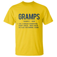 Grandpa Gift For Gramps T Shirt Fathers Day Birthday Gift Idea
