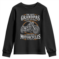 Biker Grandpa Best Grandpas Have Tattoos and Ride Motorcycles Youth Sweatshirt