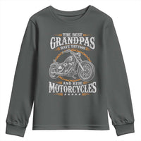 Biker Grandpa Best Grandpas Have Tattoos and Ride Motorcycles Youth Sweatshirt