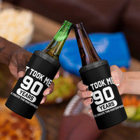 90th Birthday 4 in 1 Can Cooler Tumbler To Create This Masterpiece 90 Year Old Gift