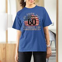 60th Birthday T Shirt For Women It Took Me 60 Years To Create This Masterpiece Vintage American Flag