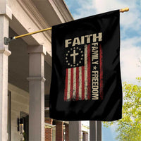 Faith Family Freedom Garden Flag Patriotic Christian Vintage USA Flag - Wonder Print Shop