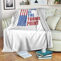 This is The Turning Point Throw Blanket USA Flag Patriotic Freedom Conservative - Wonder Print Shop