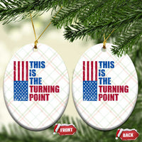 This is The Turning Point Ceramic Ornament USA Flag Patriotic Freedom Conservative - Wonder Print Shop