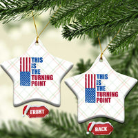 This is The Turning Point Ceramic Ornament USA Flag Patriotic Freedom Conservative - Wonder Print Shop