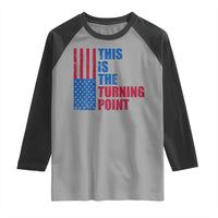 This is The Turning Point Raglan Shirt USA Flag Patriotic Freedom Conservative - Wonder Print Shop