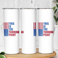 This is The Turning Point Skinny Tumbler USA Flag Patriotic Freedom Conservative - Wonder Print Shop