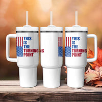 This is The Turning Point Tumbler With Handle USA Flag Patriotic Freedom Conservative - Wonder Print Shop
