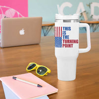 This is The Turning Point Tumbler With Handle USA Flag Patriotic Freedom Conservative - Wonder Print Shop