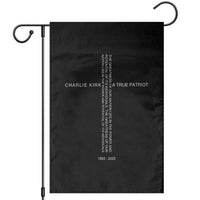Charlie Kirk Garden Flag A True Patriot Patriotic Christian Cross - Wonder Print Shop