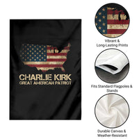 Charlie Kirk Garden Flag Great American Patriot USA Flag - Wonder Print Shop