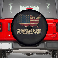 Charlie Kirk Spare Tire Cover Great American Patriot USA Flag - Wonder Print Shop