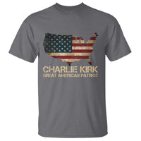 Charlie Kirk T Shirt Great American Patriot USA Flag - Wonder Print Shop