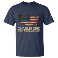 Charlie Kirk T Shirt Great American Patriot USA Flag - Wonder Print Shop