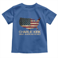 Charlie Kirk Toddler T Shirt Great American Patriot USA Flag - Wonder Print Shop