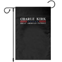 Charlie Kirk Garden Flag Great American Patriot USA Freedom Conservative - Wonder Print Shop