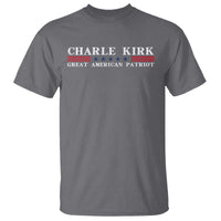 Charlie Kirk T Shirt Great American Patriot USA Freedom Conservative - Wonder Print Shop