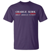 Charlie Kirk T Shirt Great American Patriot USA Freedom Conservative - Wonder Print Shop