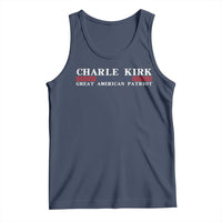 Charlie Kirk Tank Top Great American Patriot USA Freedom Conservative - Wonder Print Shop